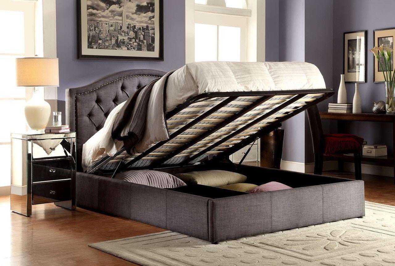 Gas Lift Upholstered Storage Bedframe